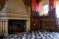 Edinburgh, Scotland UK: the fireplace in the Great Hall of Edinburgh Castle