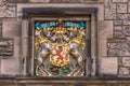 Royal Scottish Emblem at Castle, Edinburgh, Scotland.