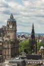 Balmoral Clock Tower from Calton Hill, Edinburgh, Scotland, UK. Royalty Free Stock Photo