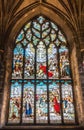 Stained window at St Giles Cathedral, Edinburgh, Scotland, UK.