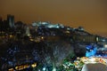 Edinburgh, Scotland, UK, skyline in winter snow Royalty Free Stock Photo