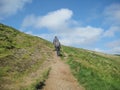 View of Salisbury crags on Holyrood Park