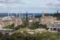 Edinburgh skyline view fron the castle. Scotland, UK