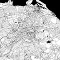 Edinburgh, UK, Downtown Vector Map