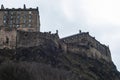 Edinburgh Castle On A Cliff