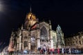 Edinburgh, United Kingdom - 12/04/2017: St. Giles at night with