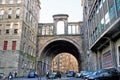 Edinburgh, View of the city, several monuments and the Castle,