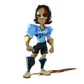Edinson Cavani, Uruguay football player. character design - vector