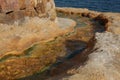Edipsos city on island Evia in Greece with spa Sulfur waters. Royalty Free Stock Photo