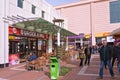 EDIRNE, TURKEY - february 2019 : Margi outlet - an outdoor shopping mall in the city center, near the university, banks and Royalty Free Stock Photo