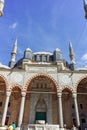 Outside view of Selimiye Mosque Built between 1569 and 1575 in city of Edirne, Turkey Royalty Free Stock Photo