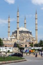 Outside view of Selimiye Mosque Built between 1569 and 1575 in city of Edirne, East Thrace, Turke Royalty Free Stock Photo