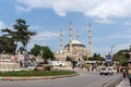 Outside view of Selimiye Mosque Built between 1569 and 1575 in city of Edirne, East Thrace, Turke Royalty Free Stock Photo