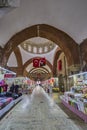 Edirne, Turkey November 23, 2022. interior view of Selimiye Mosque Bazaar Royalty Free Stock Photo