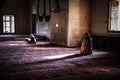 Eski Cami, the Old Mosque built in the 15th century in the center of Edirne, Turkiye Royalty Free Stock Photo