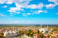 Edirne view. cityscape of Edirne from minaret of Selimiye Mosque.