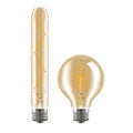 Edison bulb set. Realistic vector light decoration