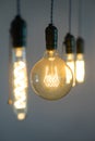 Edison lightbulbs details Royalty Free Stock Photo