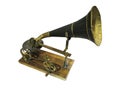 Edison phonograph sound recorder and player gramophone isolated Royalty Free Stock Photo