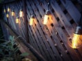 Edison style patio lights