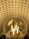 Edison style lightbulb Royalty Free Stock Photo