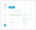 Edit account UI elements kit Royalty Free Stock Photo