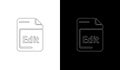 Edit button icon in light and dark mode for user interface design Royalty Free Stock Photo