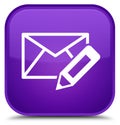 Edit email icon special purple square button