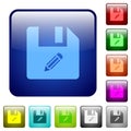 Edit file color square buttons