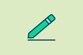 Edit icon. icon related to UI elements. suitable for web site, app, user interfaces,element, printable etc. flat line icon style. Royalty Free Stock Photo