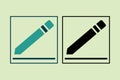Edit icon. icon related to UI elements. suitable for web site, app, user interfaces,element, printable etc. solid icon style. Royalty Free Stock Photo