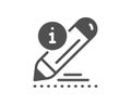 Edit icon. Information pencil sign. Vector Royalty Free Stock Photo