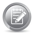 Edit icon button Royalty Free Stock Photo