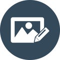Edit image Isolated Vector icon which can easily modify or edit Royalty Free Stock Photo