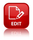 Edit special red square button