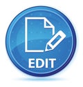 Edit midnight blue prime round button Royalty Free Stock Photo