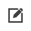 Edit note vector icon Royalty Free Stock Photo