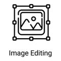 edit photo line icon