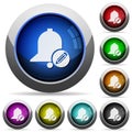 Edit reminder round glossy buttons Royalty Free Stock Photo
