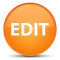 Edit special orange round button