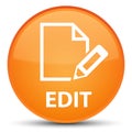 Edit special orange round button