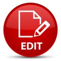 Edit special red round button