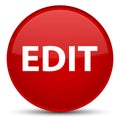 Edit special red round button