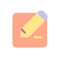 Edit text flat color ui icon Royalty Free Stock Photo