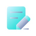 Edit text flat gradient two-color ui icon Royalty Free Stock Photo