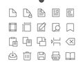 Edit text Pixel Perfect Well-crafted Vector Thin Line Icons