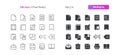 Edit text UI Pixel Perfect Well-crafted Vector Thin Line And Solid Icons 30 3x Grid for Web Graphics and Apps. Royalty Free Stock Photo