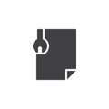 Edit tools file document vector icon