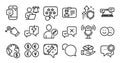 Edit user, Like and Drag drop line icons set. Vector