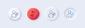 Edit User line icon. Profile Avatar sign. Line icons. Vector